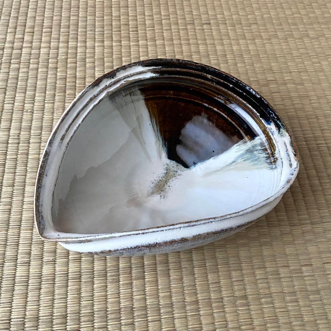 美品 未使用 唐津焼 岡本作礼造 【朝鮮唐津】 鮑型 脚付鉢 共箱 - メルカリ