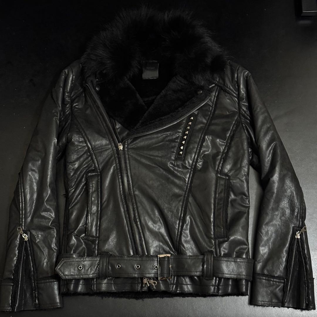 Midas] Corting fur jacket size2 - メルカリ