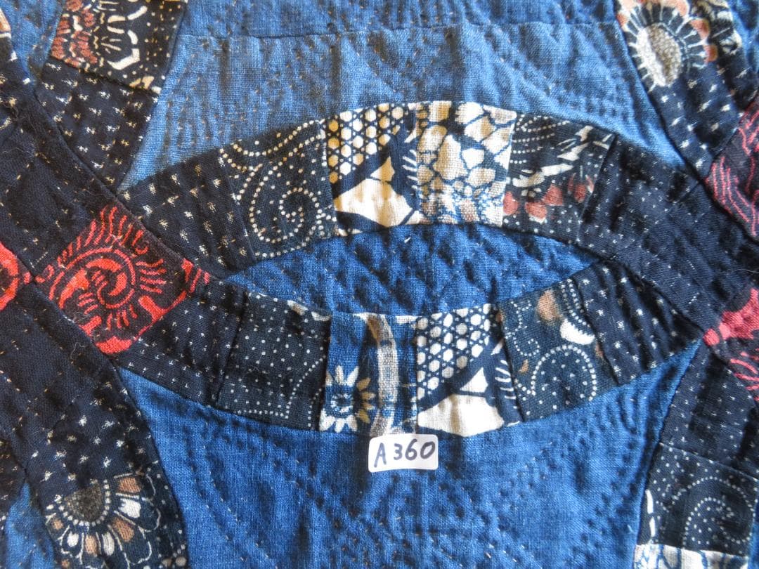 No.A360　古布のタペストリー（ダブルウエディング）