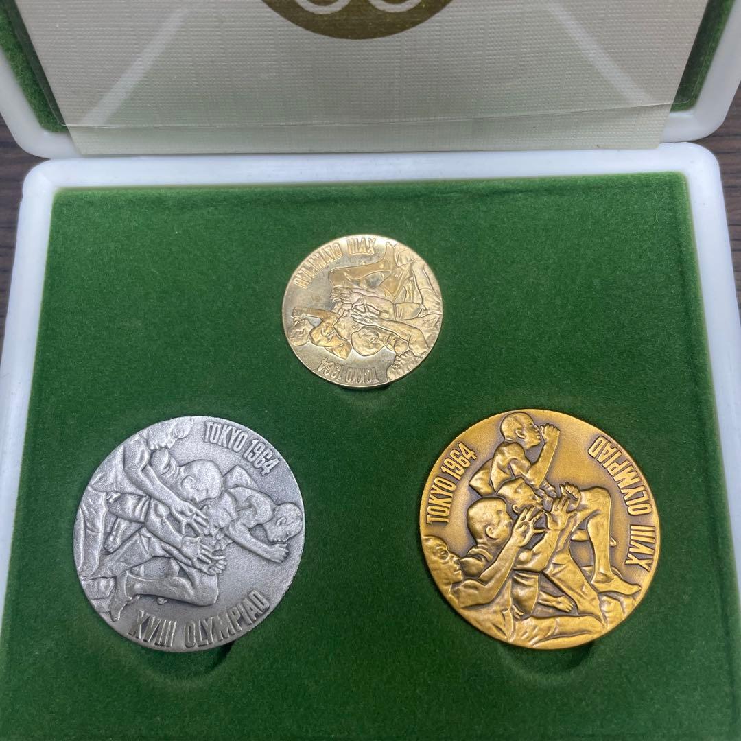 1964年東京オリンピック記念メダル　3種セット　説明書あり