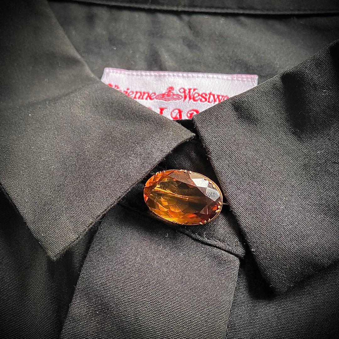 k10 イギリス ジョージアン シトリンブローチ