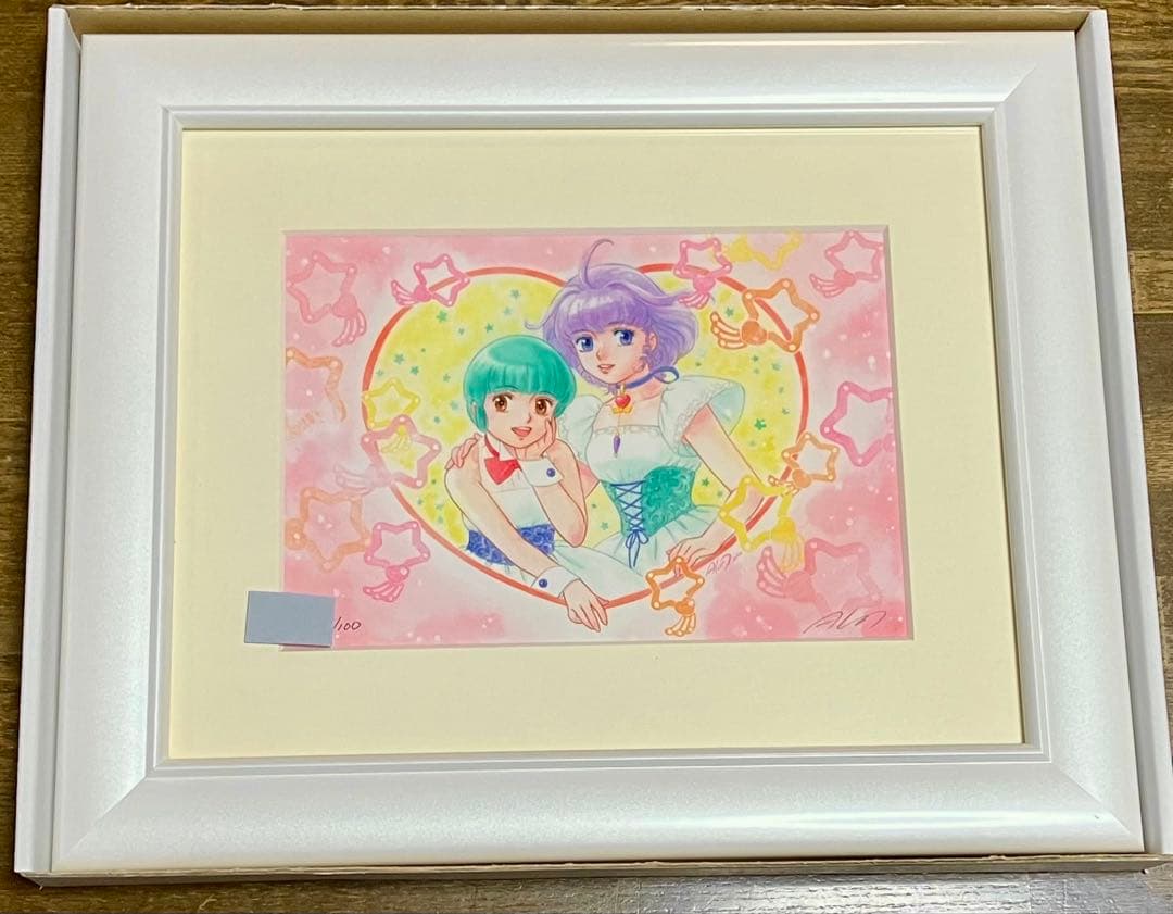 高田明美　魔法の天使クリィミーマミ　直筆サイン入りミニ版画 魔法の天使 クリィミーマミ」88グラフ Valentine 2022 /高田明美（直筆