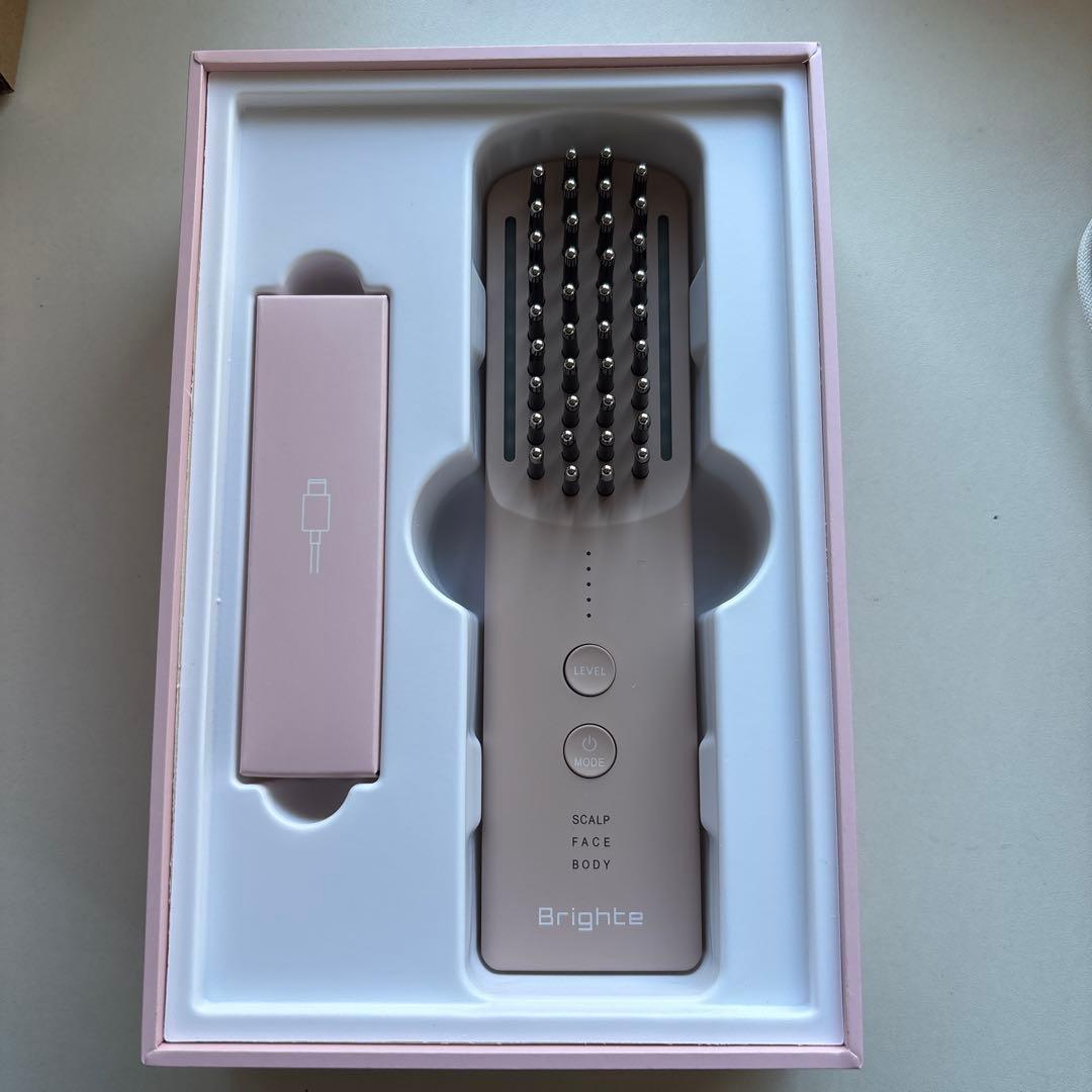Brighte ELEKIBRUSH+ 美顔器 ピンク - メルカリ
