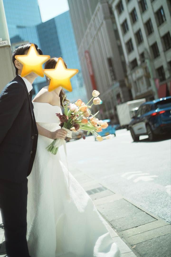 dressproduction オフショルダー ウェディングドレス W277