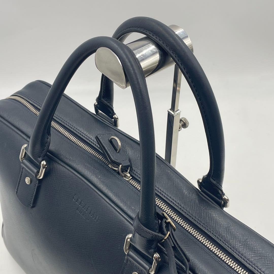 【極上/美品】SERAPIAN ブリーフケース ビジネスバック 大容量 A4可
