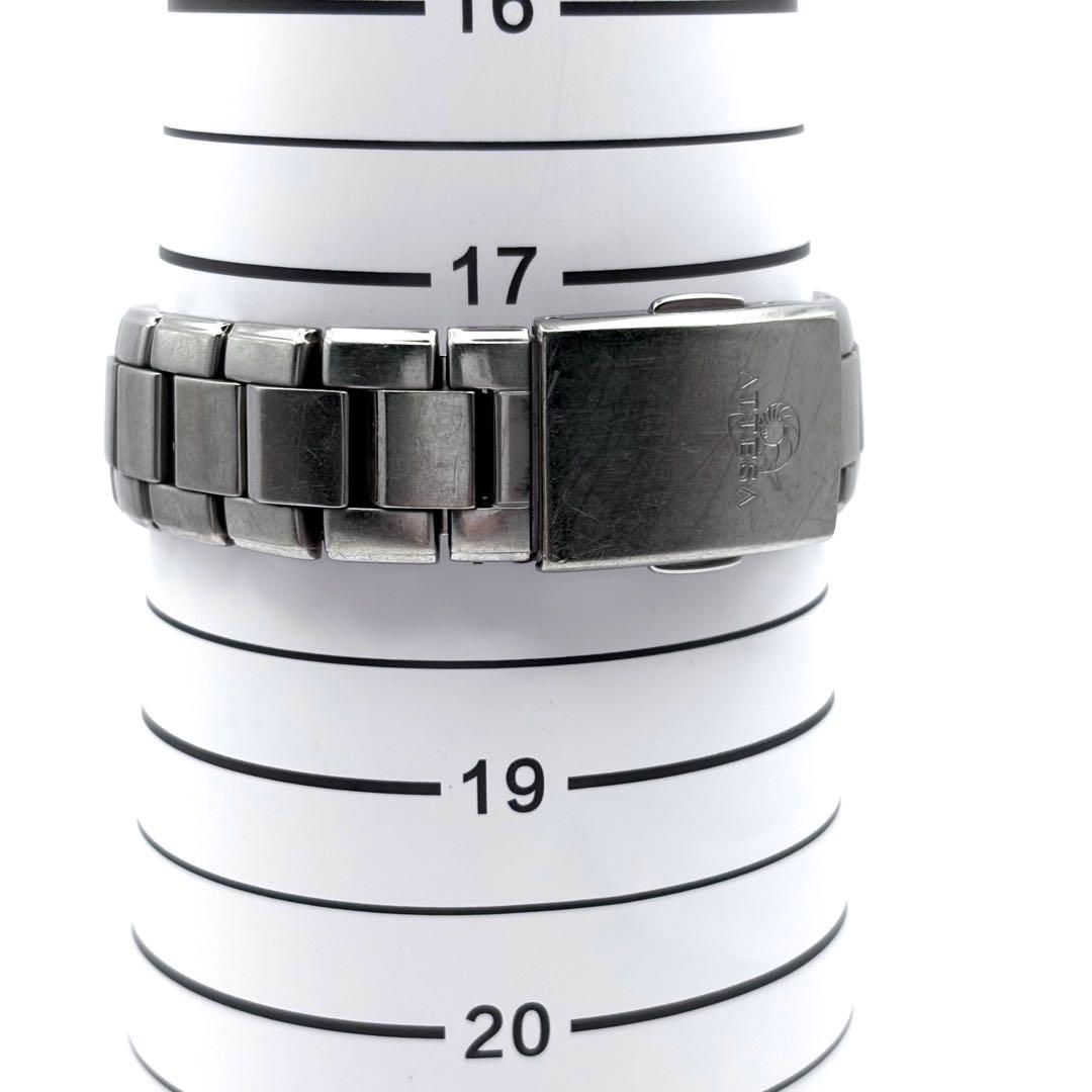 CITIZEN アテッサ 電波ソーラー チタン 黒 メンズ 腕時計 稼働品