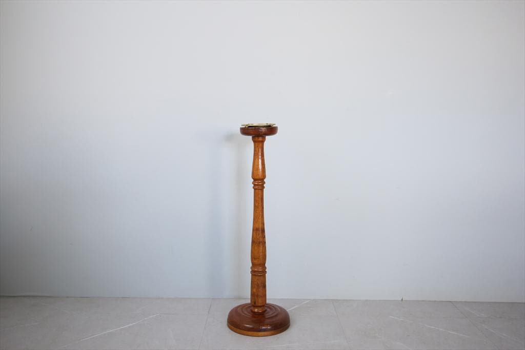 英国アンティーク木製スモーカーズスタンド/灰皿アシュトレイ/タバコ