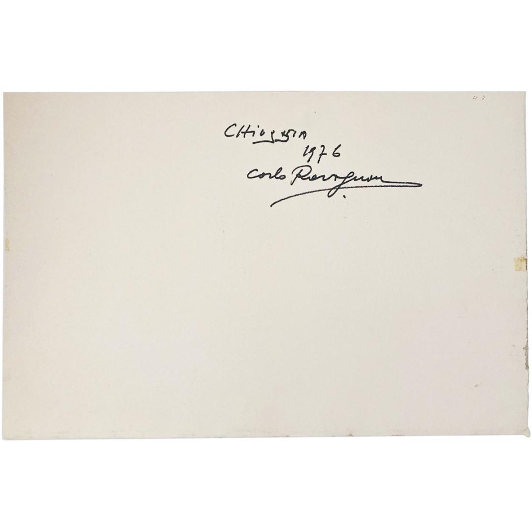 カルロ・ルヴァニャン｜キオッジャ｜ 水彩画｜原画｜20世紀アンティーク品