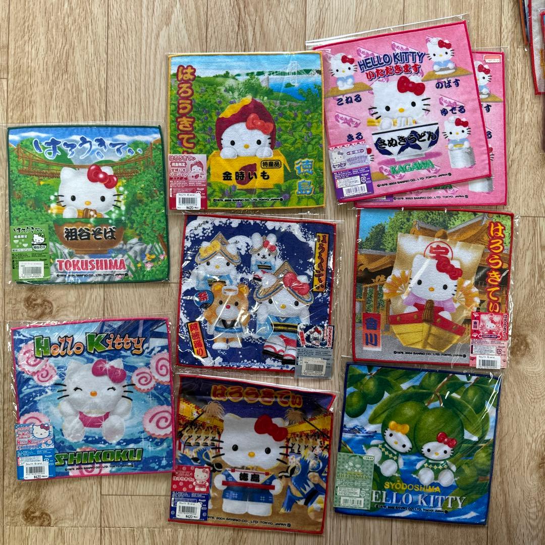 値下！早い者勝ち！ご当地キティ　プチタオル63枚セット