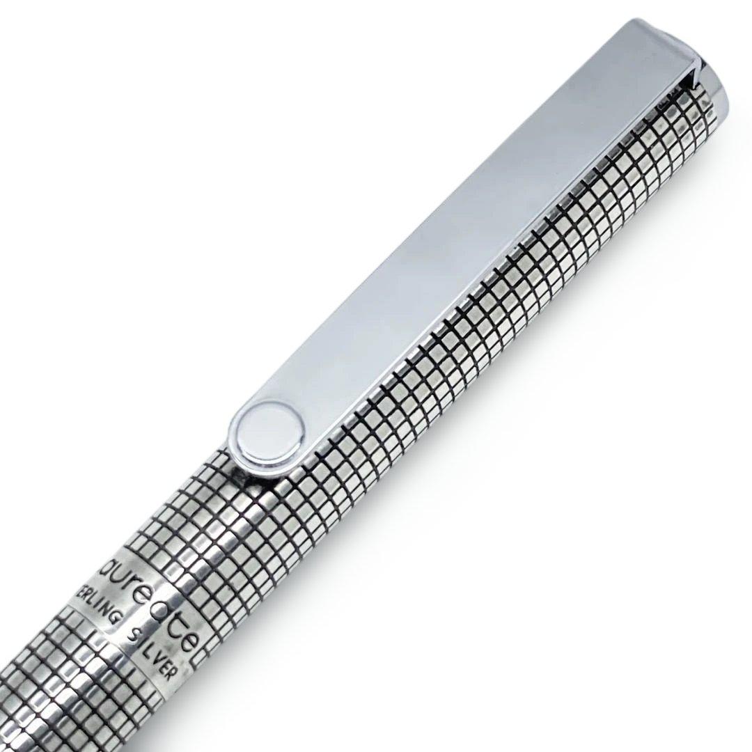 レア PILOT 銀無垢 ローリート ボールペン 格子柄 STERLING SV - メルカリ