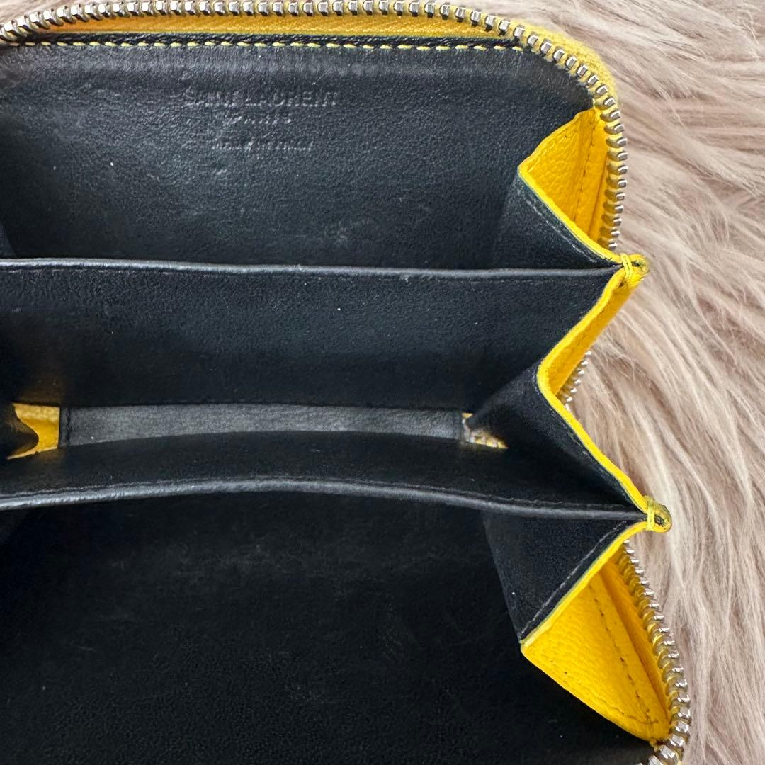 【ねこぱんち⭐︎】SAINT LAURENT イエローレザー ケース