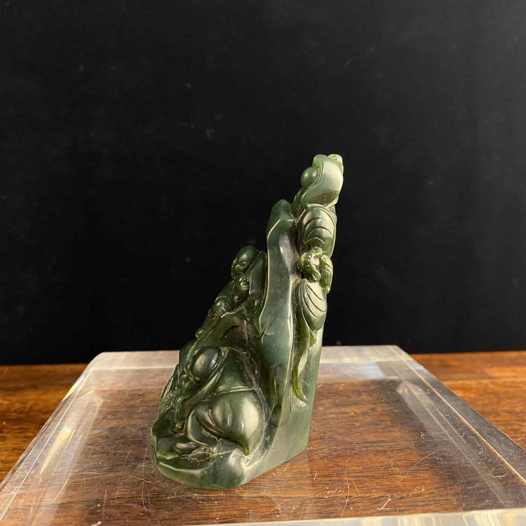 碧玉山子 中国古美術 - メルカリ