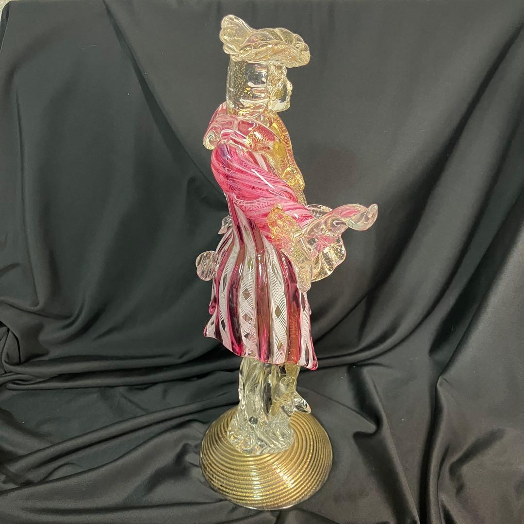 匿名配送/希少】ベネチアングラス/ムラーノ/金彩/大型フィギュリン