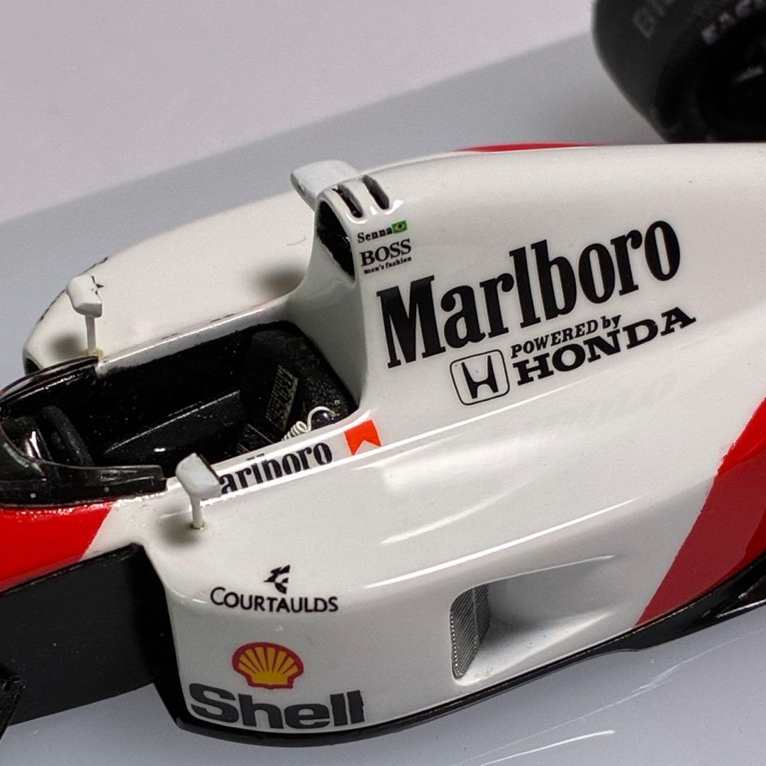完成品】tameo 1/43マクラーレン MP4/6 A.セナ日本GP