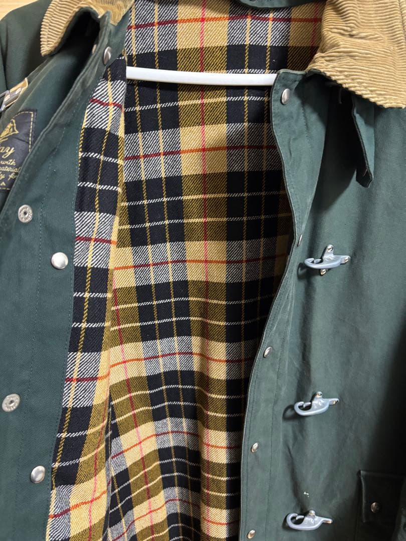 ダークグリーン ダッフルコート　ファイヤーマンジャケット