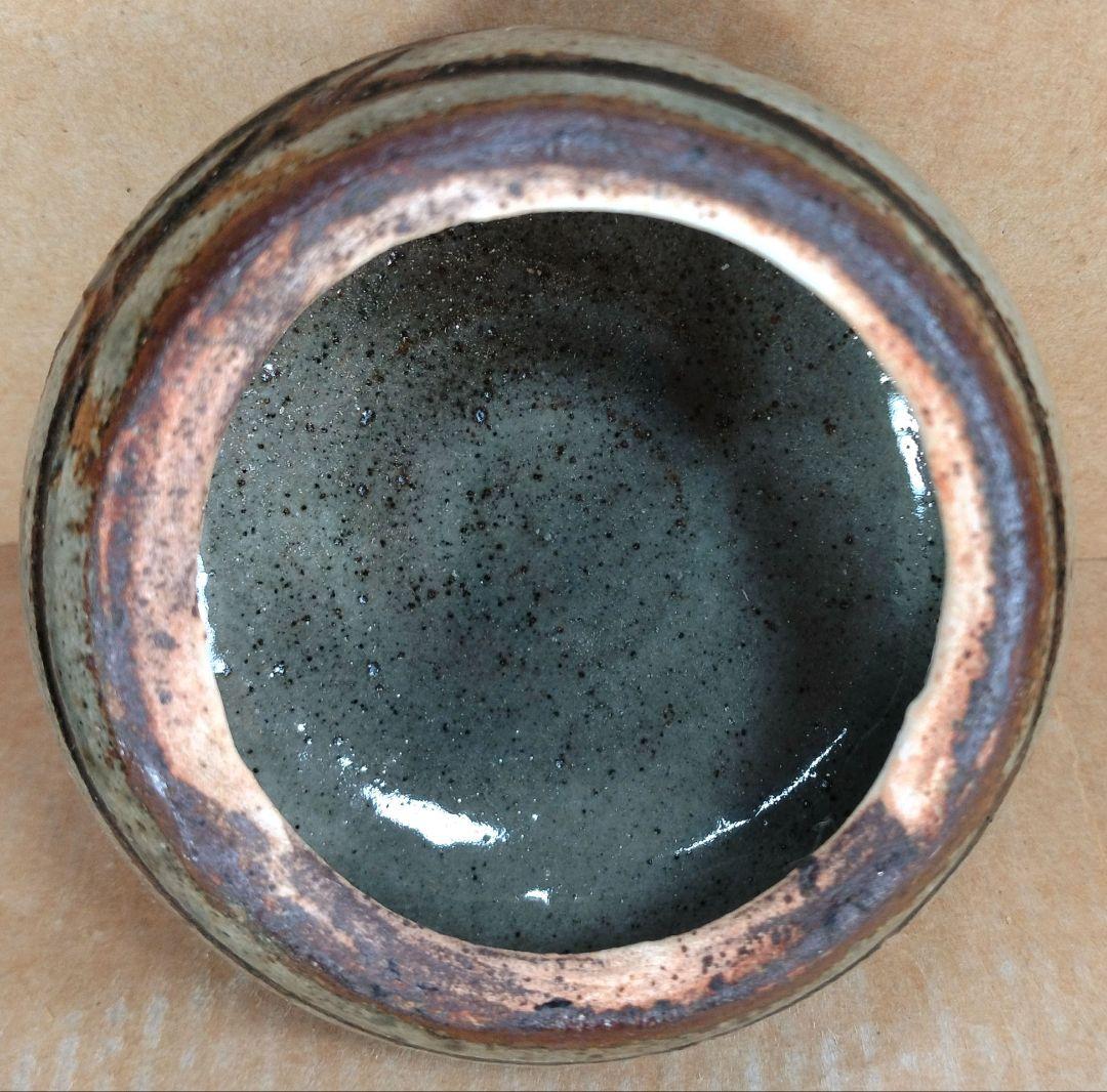 【本物保証】金城次郎 魚紋香合 共箱 栞 人間国宝 壷屋焼 壺屋焼 美品 盒子