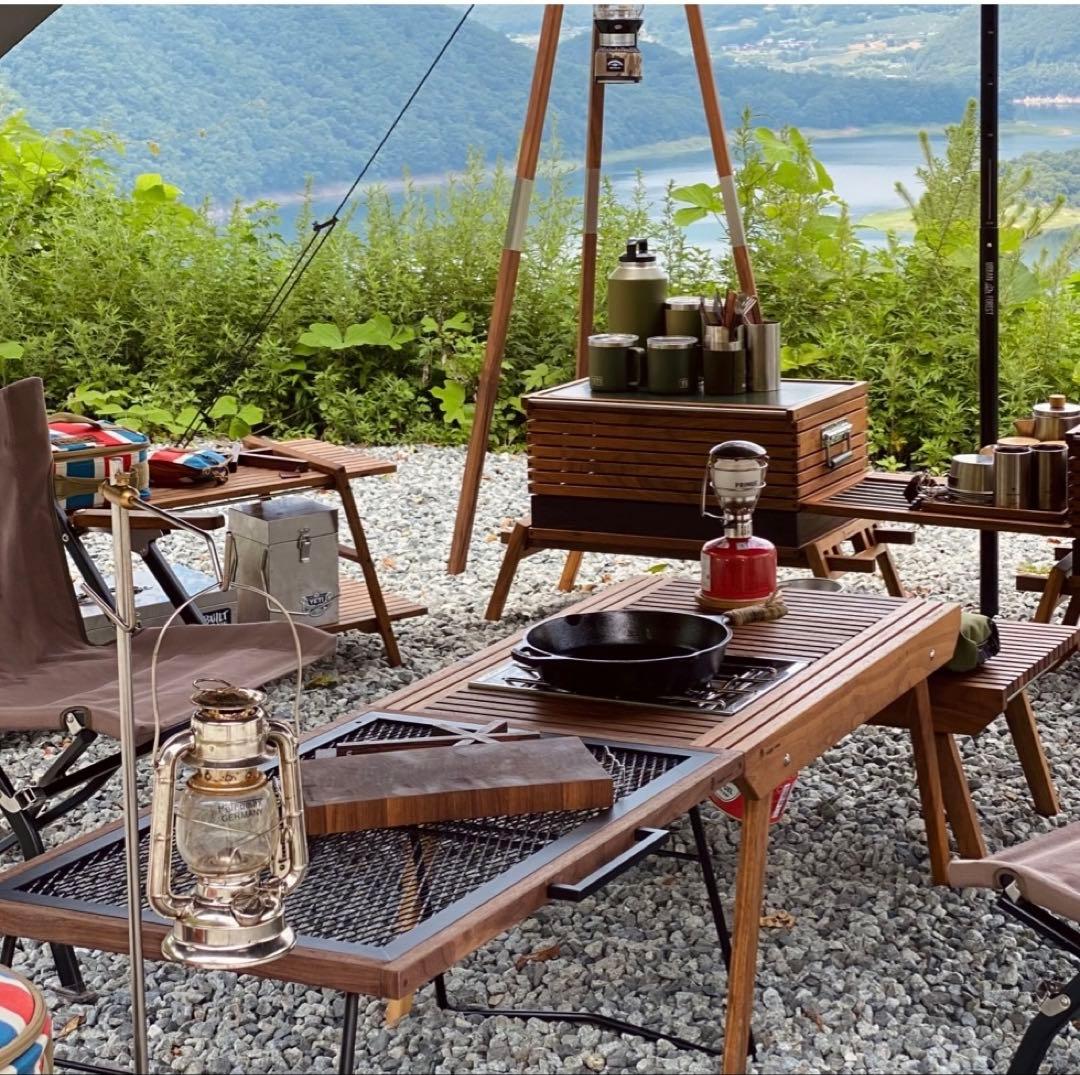 J unique wood ラストグリルテーブル タフテーブルXL 韓国キャンプ