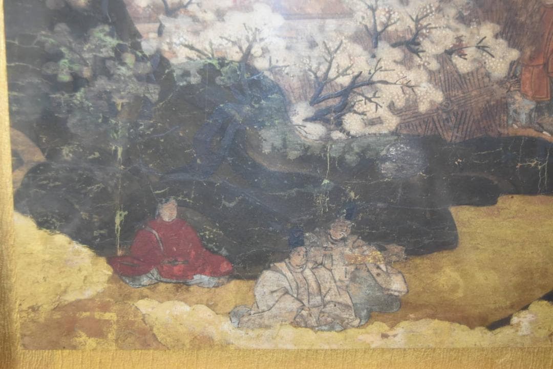 作者不詳/古画人物図/室町時代/日本画額/欄間額/掛軸/名家伝来/