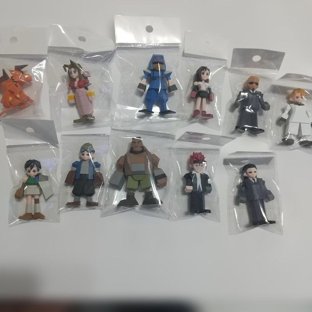 FF7 一番くじ ポリゴンフィギュア G賞 セット FF7 FF7R フィギュア 一番くじ G賞 ポリゴン ミニフィギュアセット FF7
