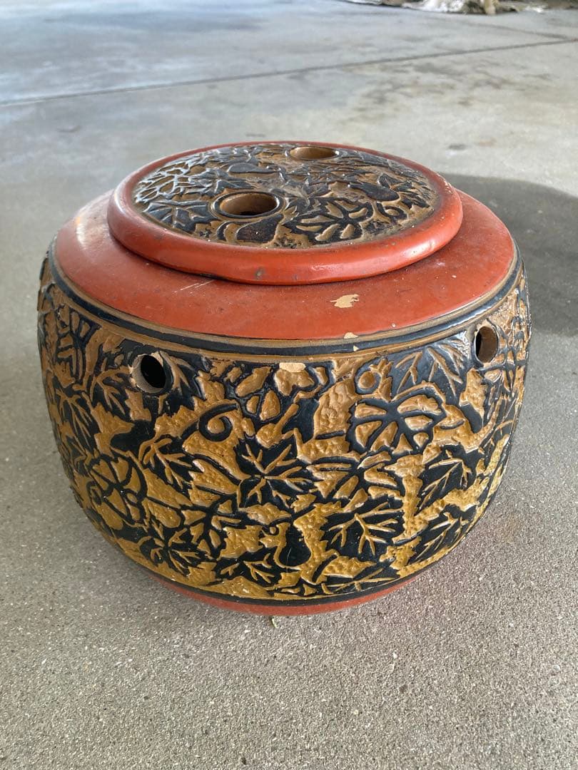 火鉢 行火 あんか 昔のこたつ 骨董品 - メルカリ