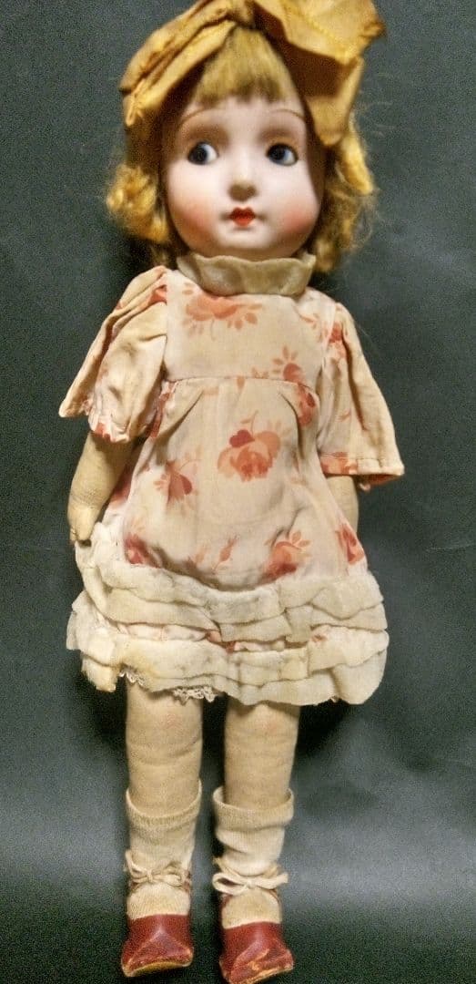 三越ドール フラーティアイ 大正 昭和 サクラビスク 人形
