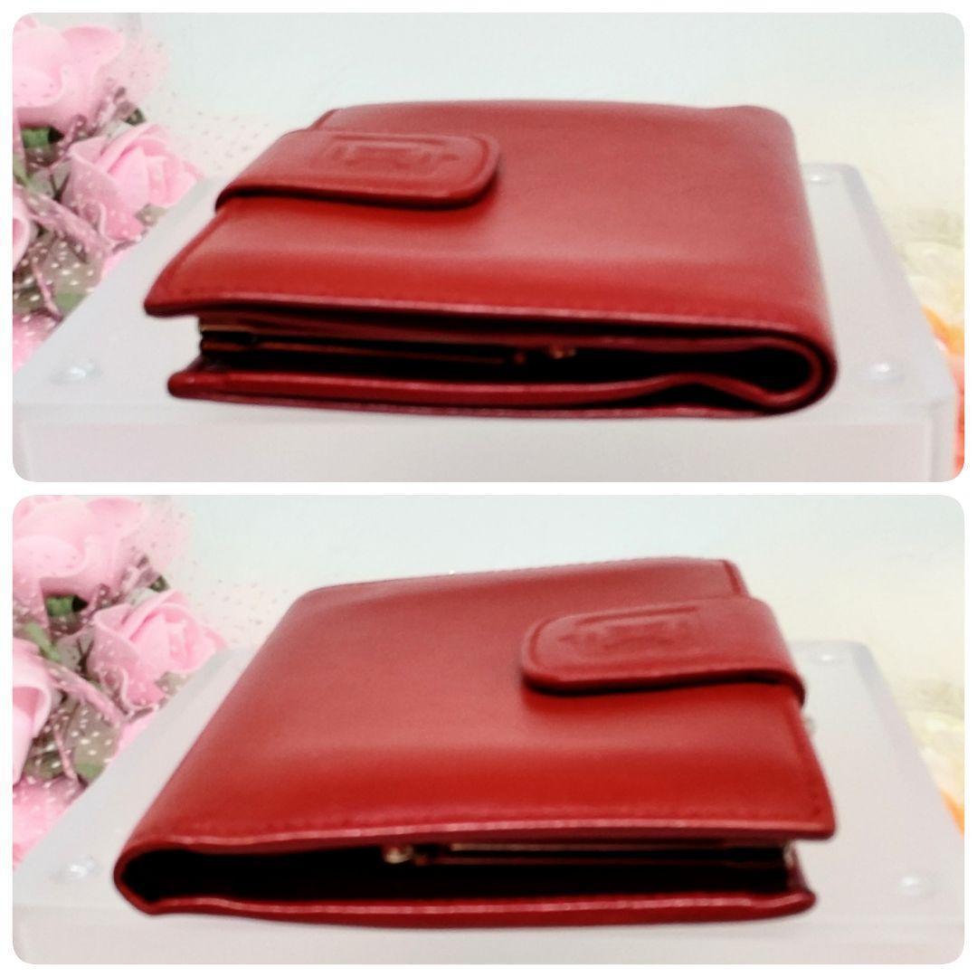 希少極美品✨オールドセリーヌ トリオンフ ロゴ 折財布 赤の通販はau