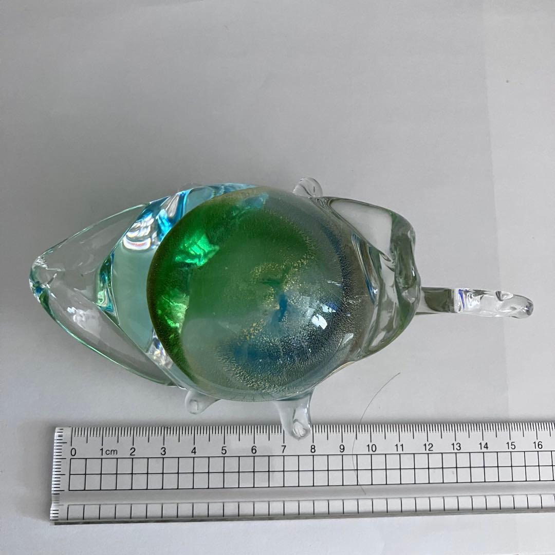 ヴェネチアングラス ムラーノ murano ガラス置物 硝子細工 亀 カメ