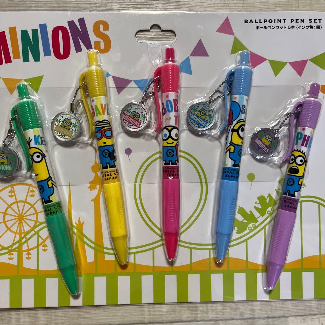 USJ ミニオン ボールペン5本セット MINIONS お土産グッズ - メルカリ