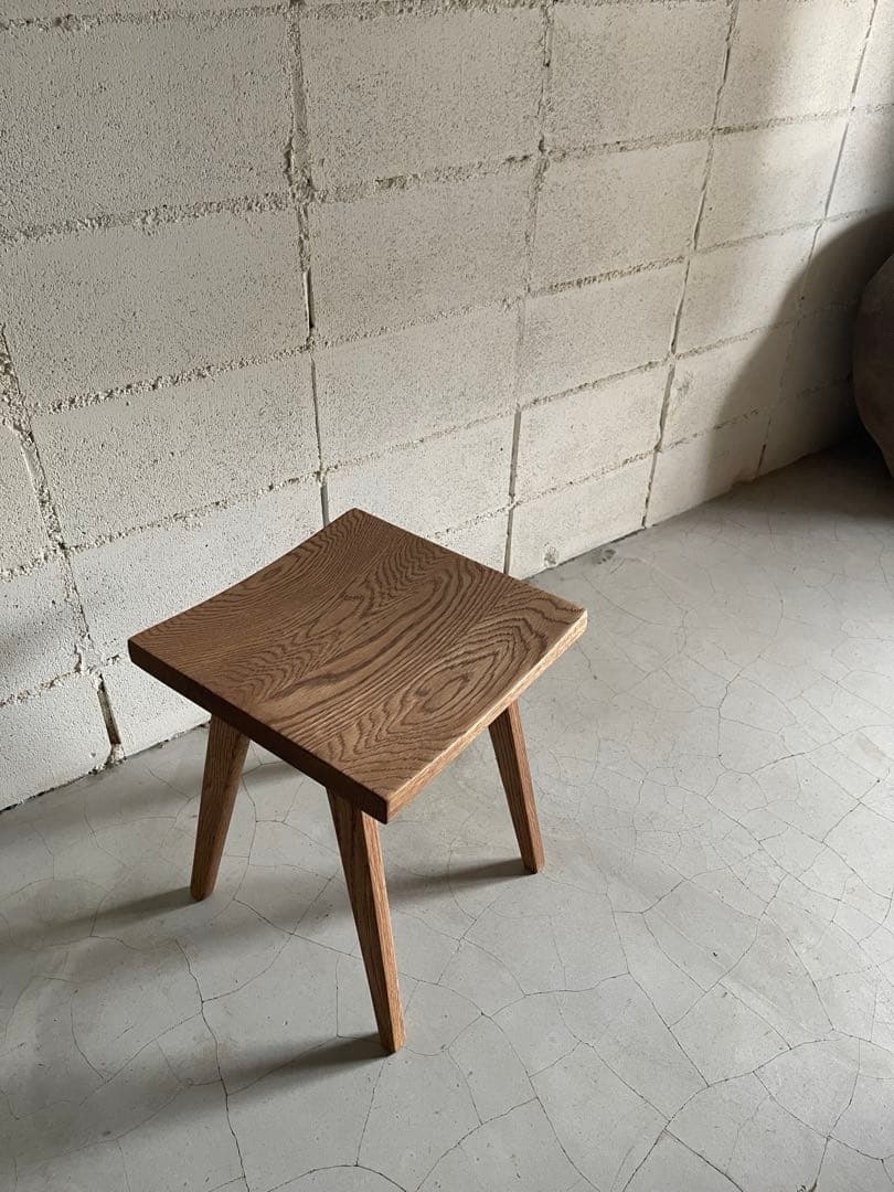 リフレッシュタイプチェア　ロータイプ　オーク無垢材　ウチダ　ライトオーク色