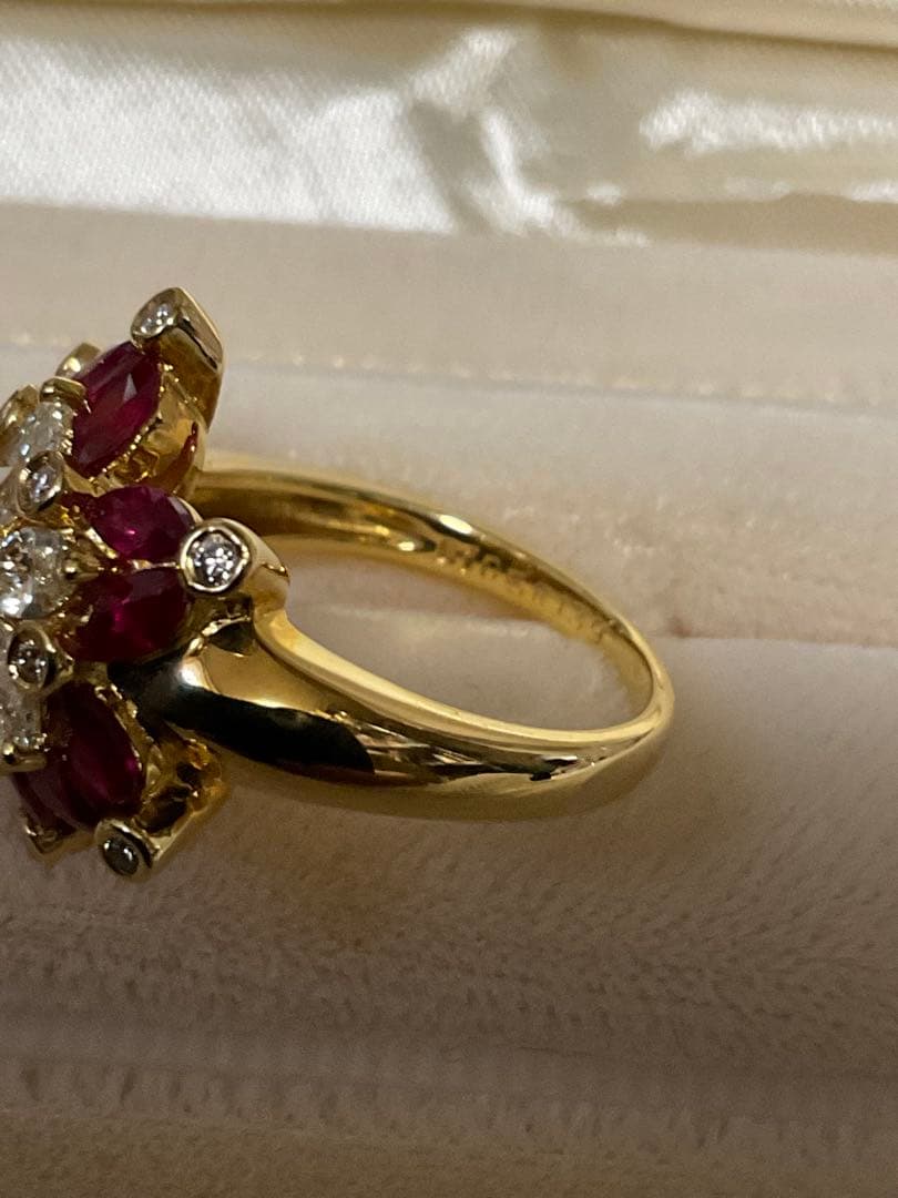 k18ルビーダイヤモンドリング