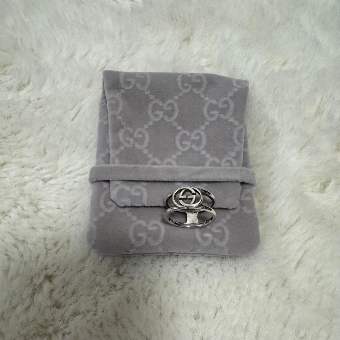 GUCCI シルバーリング　16号
