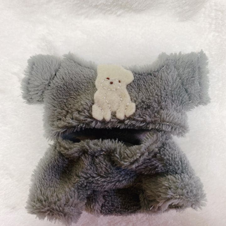 ☆ちびぬい☆服☆マシュマロルームウェアモコモコセットアップ☆グレーなにわ男子☆