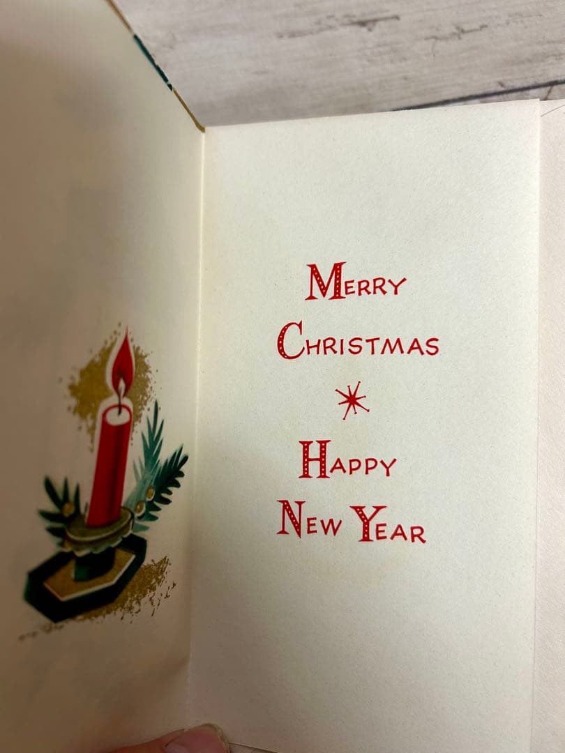 ✴︎希少 50s USA 未使用品 クリスマスカードセット ヴィンテージ