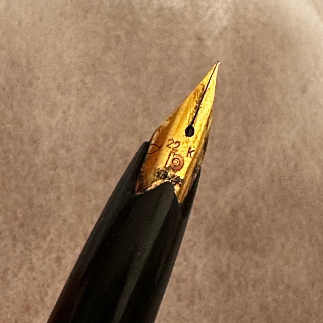 美品】PLATINUM プラチナム 細字 万年筆 22K 未使用 プラチナ Platinum