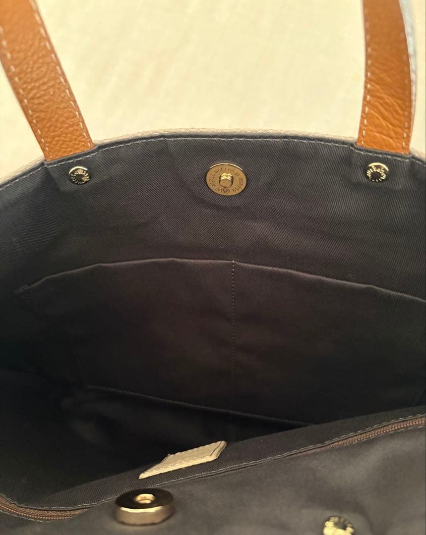 March【美品】ラシット 刺し子ジャガード 2WAYショルダーバッグ