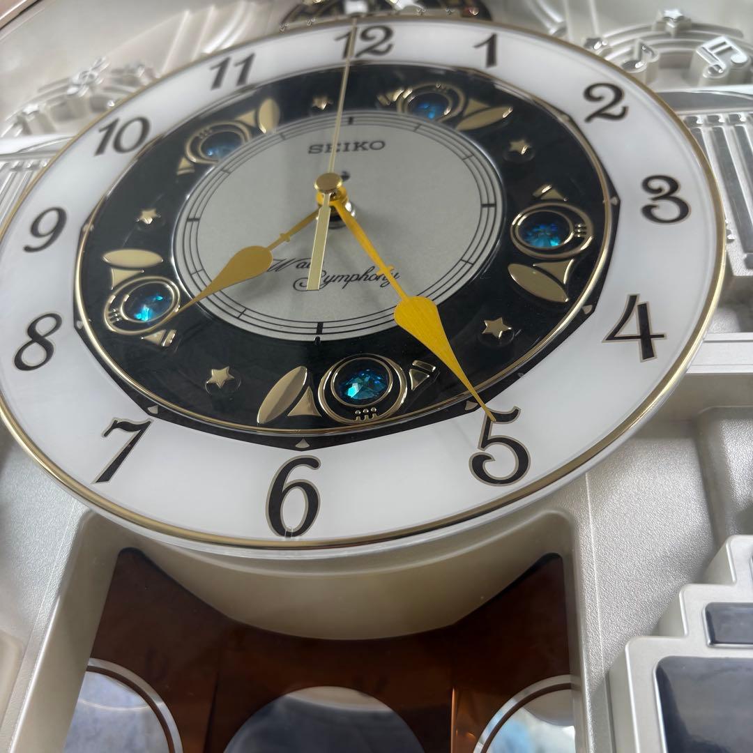 【限定✨美品✨】セイコー からくり　掛け時計 電波時計　30曲