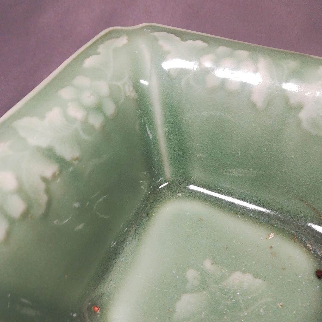 直しあり 三田青磁 四方鉢