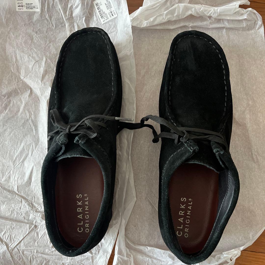 CLARKS ワラビー ブラックモカシン