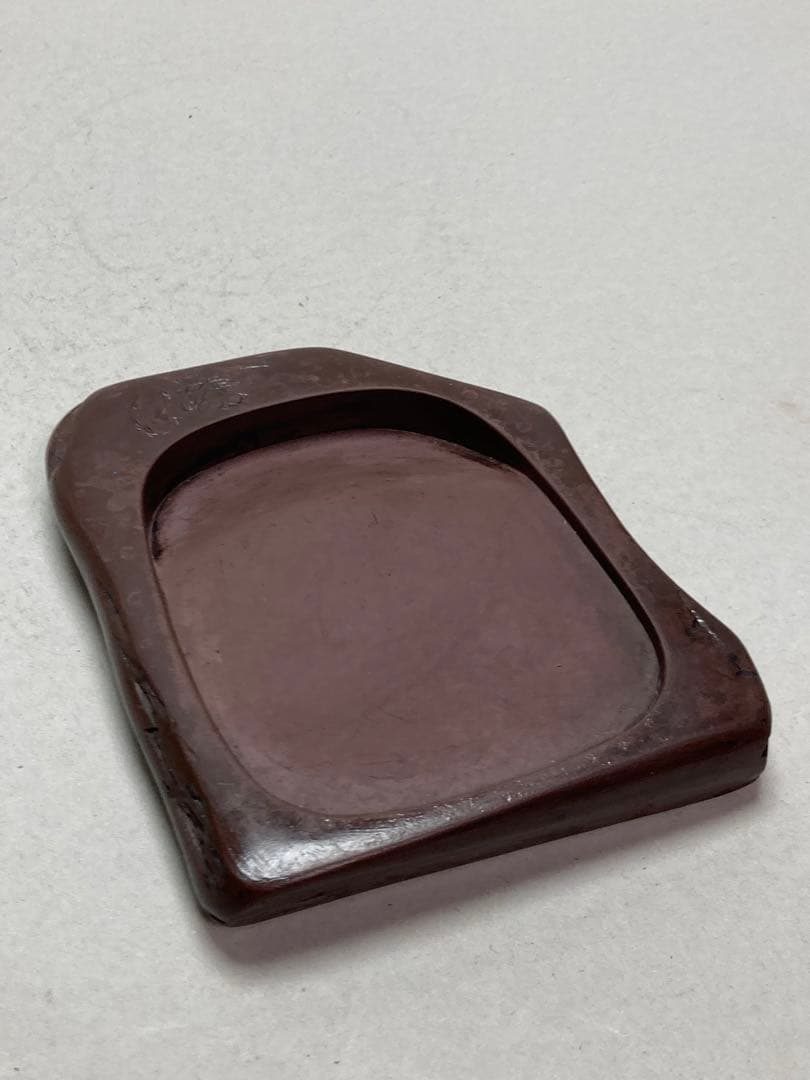 古い紅渓石硯 古い箱付 原口梅羊 宮崎県延岡
