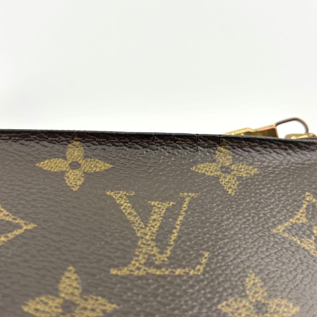 【良品】ルイヴィトン　モノグラム　ポシェット・クレ　ケース　ブラウン