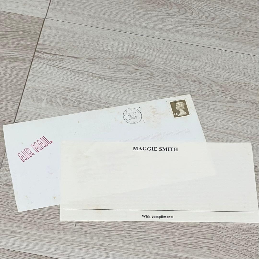 ハリーポッター マクゴナガル先生 直筆サイン マギー・スミス 2005年