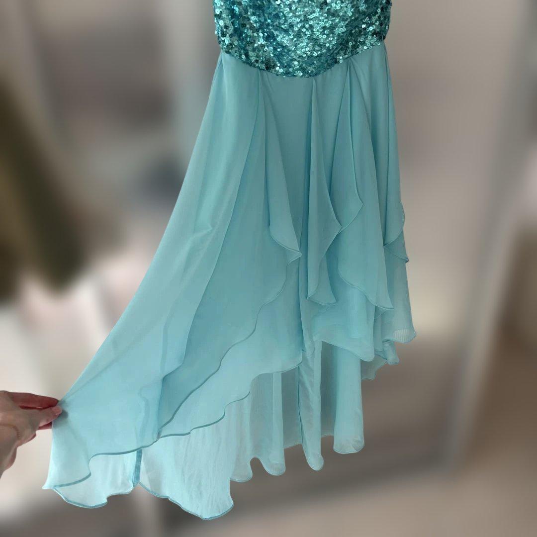 Vera Mont ヴェラモン スパンコールドレス ターコイズブルー