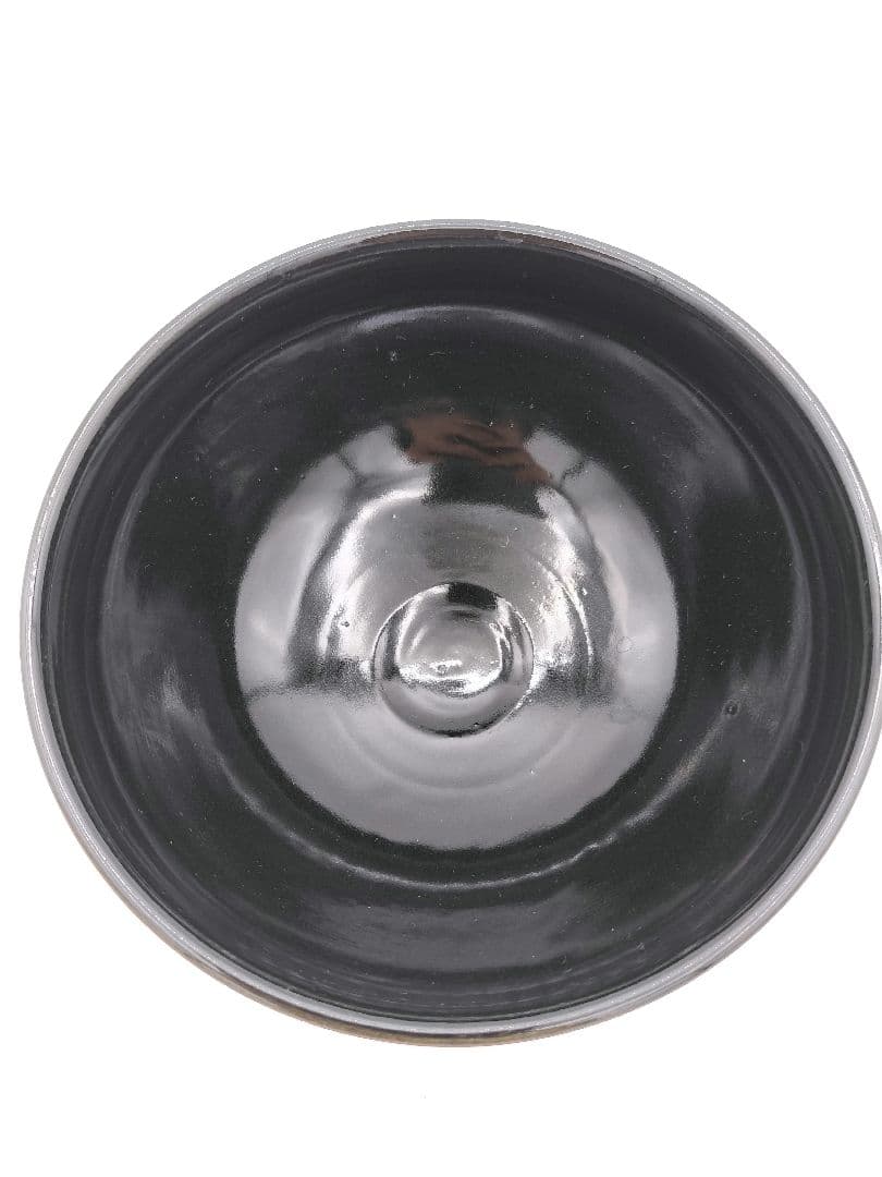 c773 数茶碗 黒仁清 独楽文 手塚桐鳳 10客 木箱 茶道具 古物 - メルカリ