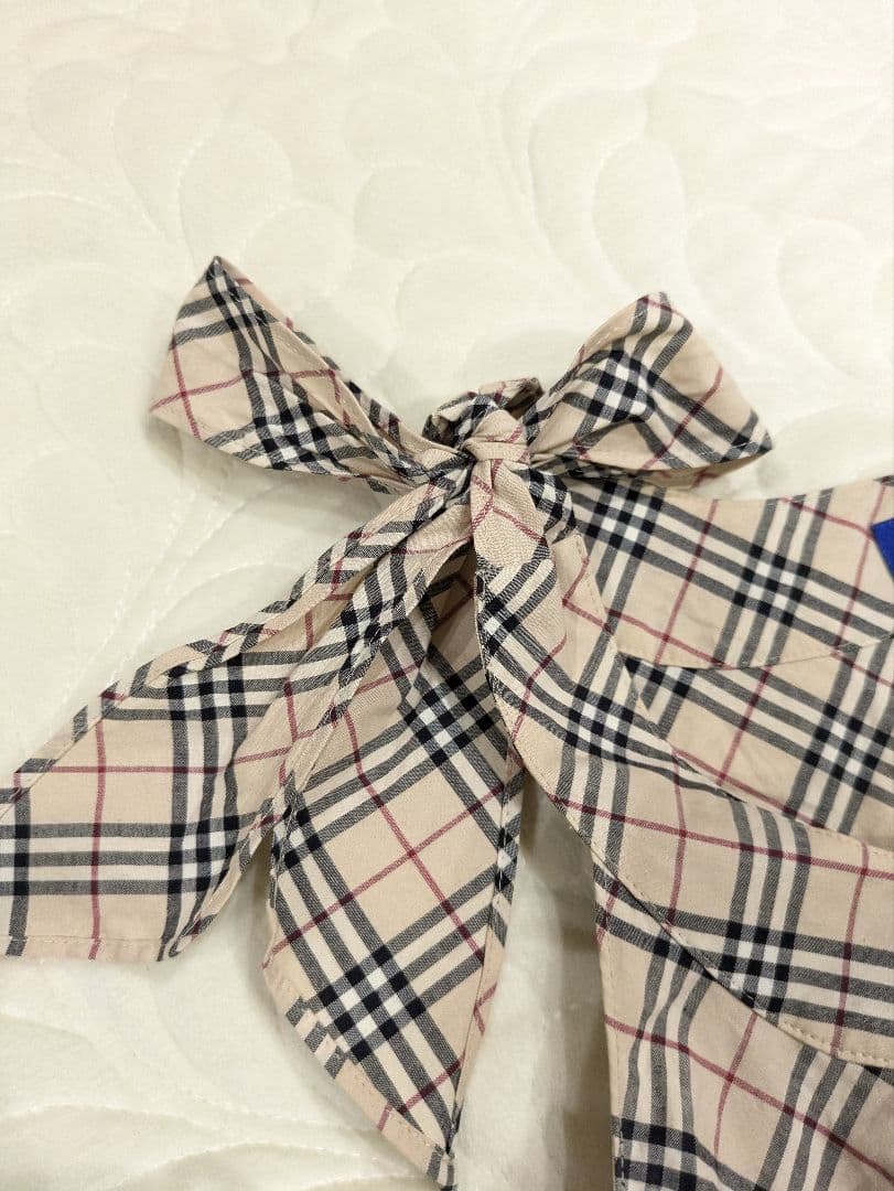 売約済み☆専用　肩リボン ノースリーブ ノバチェック ホースロゴ