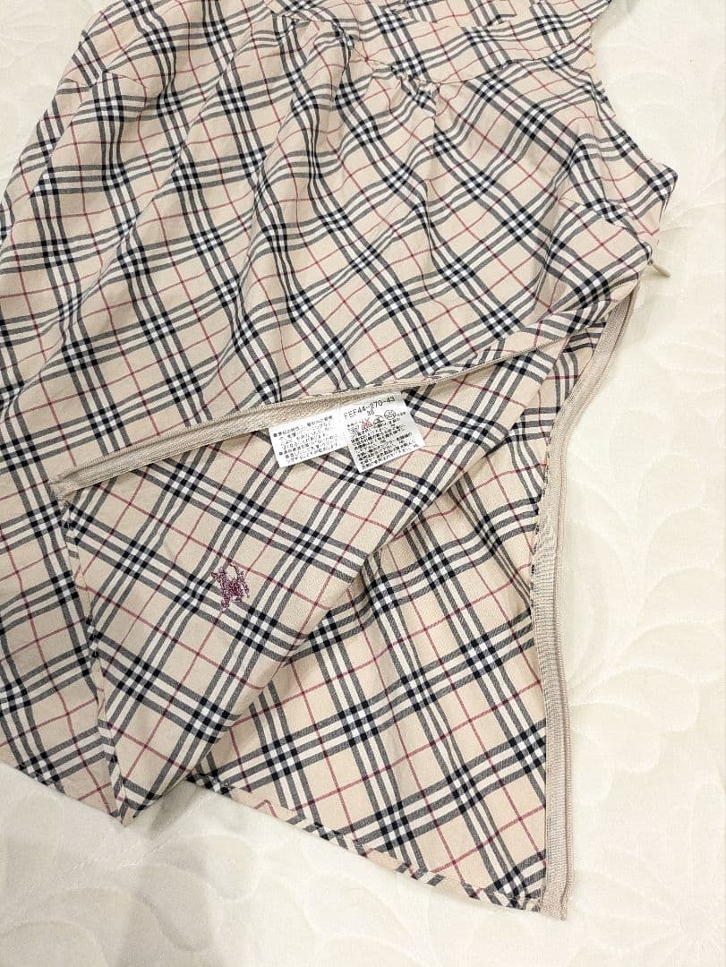 売約済み☆専用　肩リボン ノースリーブ ノバチェック ホースロゴ