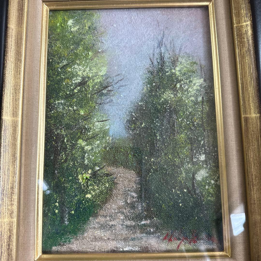 油絵　SM 新品未使用　高級額縁付取り付け金具あり