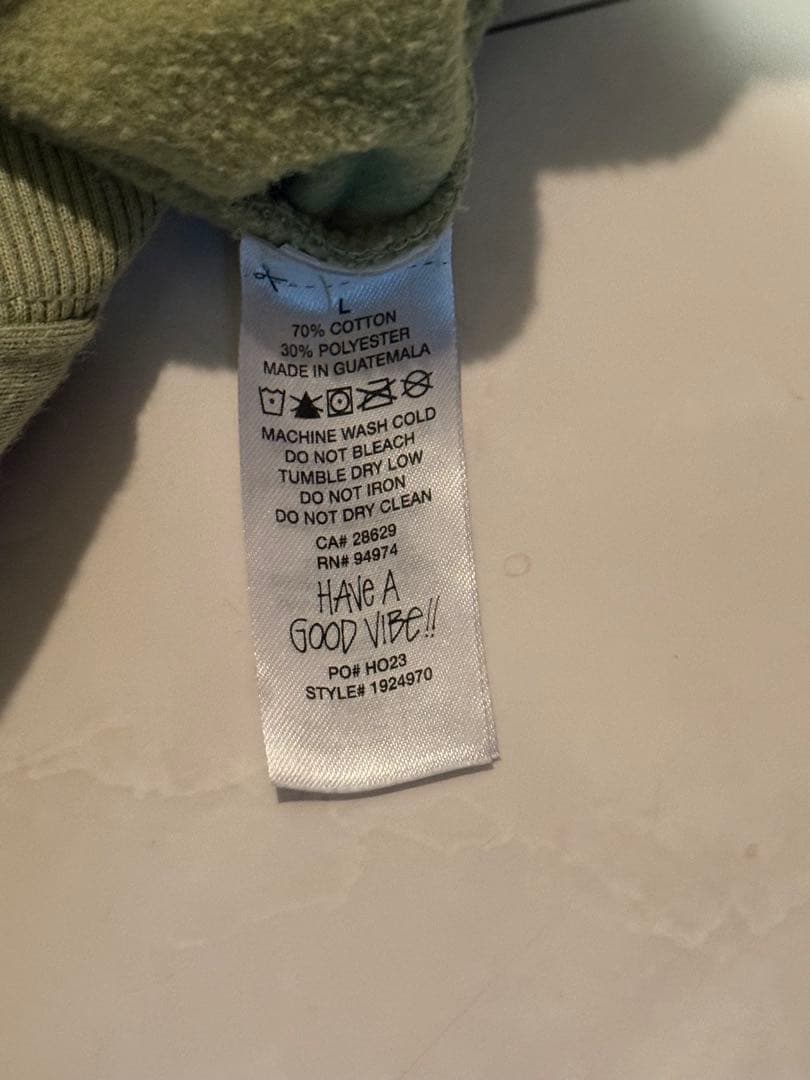 STUSSY SS Link full zip hooded パーカーL