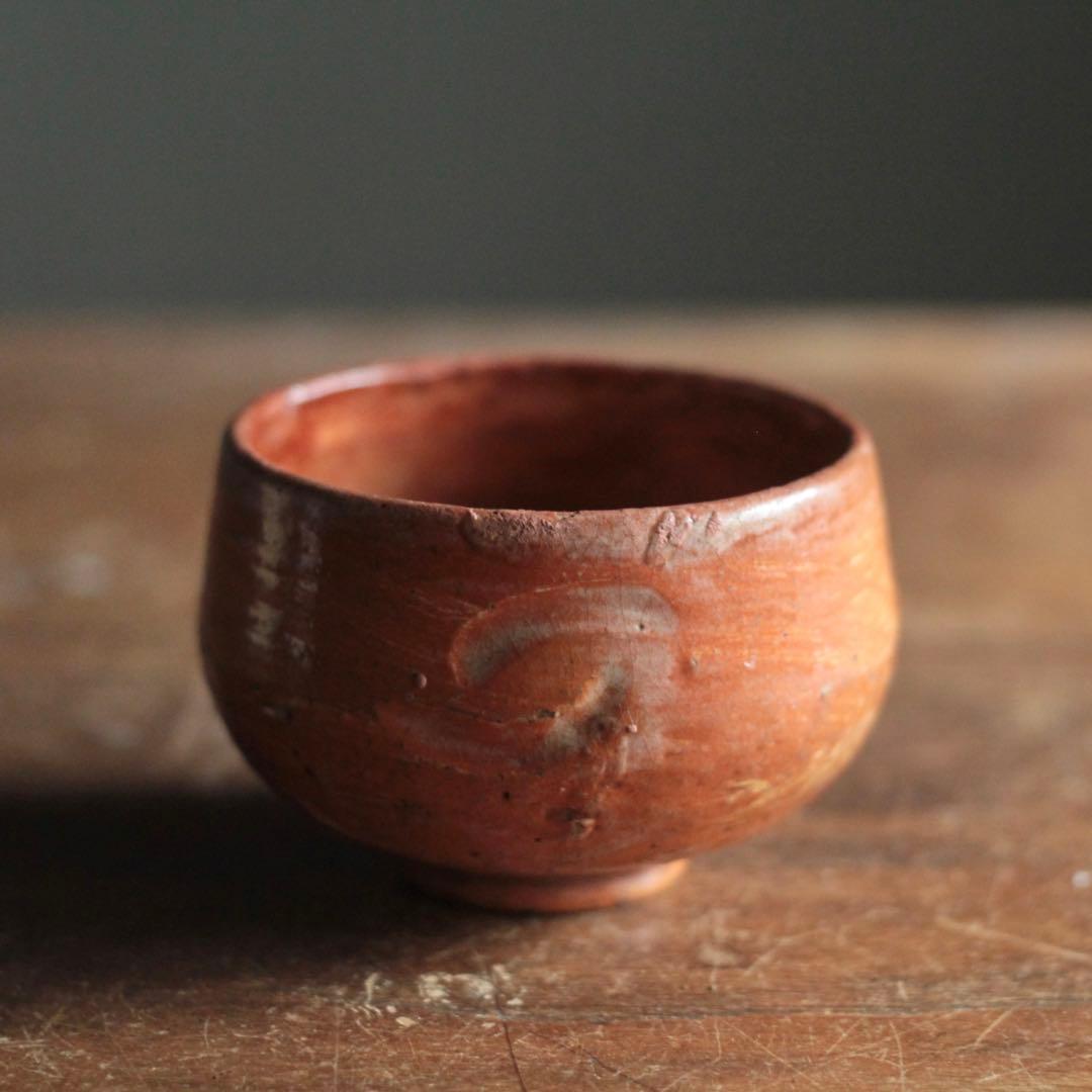 赤楽 小碗 No.3 大盃 小服茶碗 茶籠茶碗 古美術 古道具 アンティーク