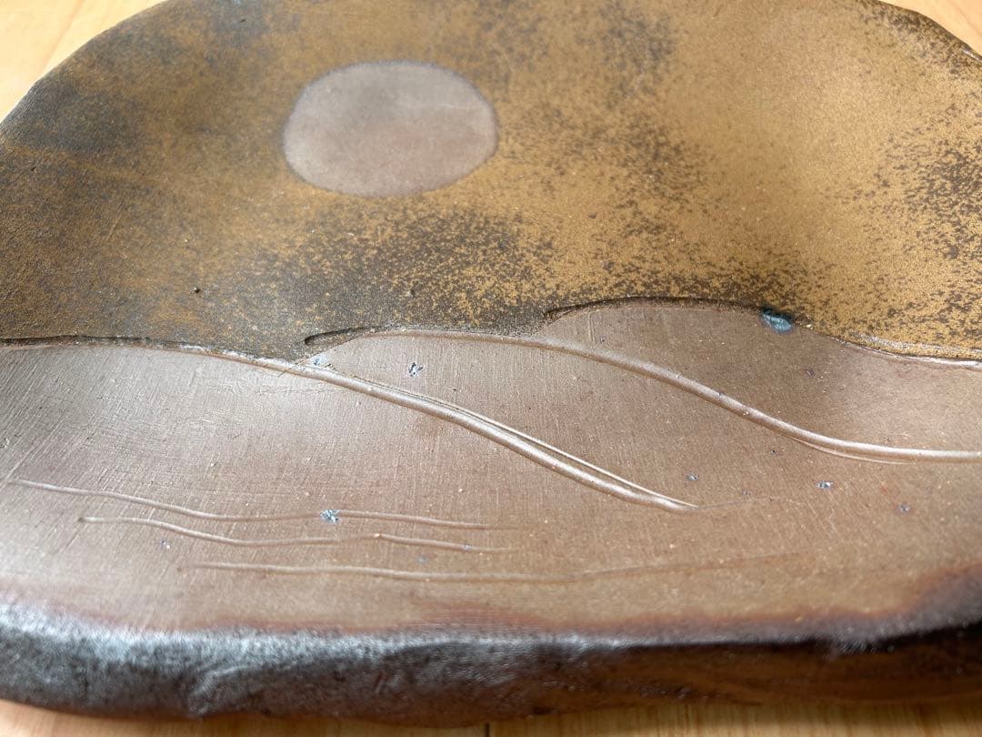 備前 吉本 正 四方皿（飾り皿）