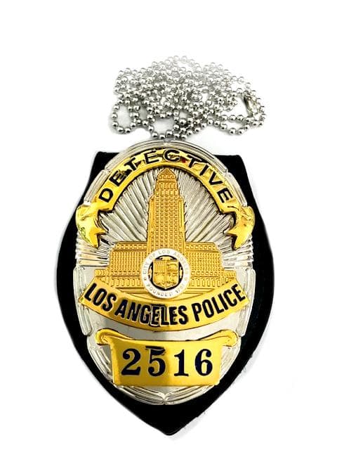 ポリスバッジ LAPD ロサンゼルス市警 ディテクティブ◇レプリカ オンライン